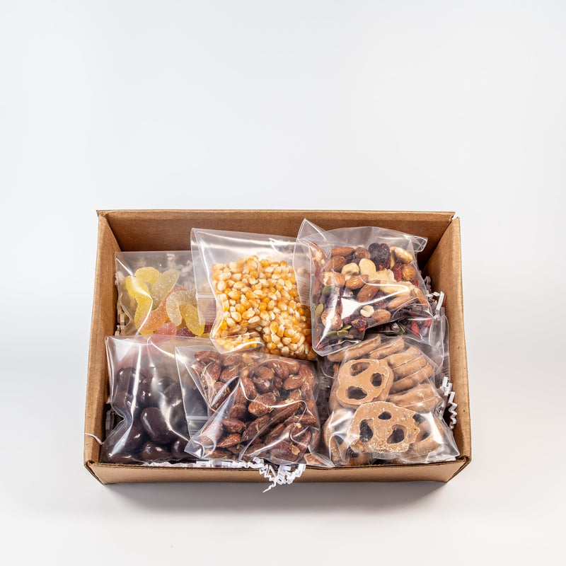 gift box filled with snacks