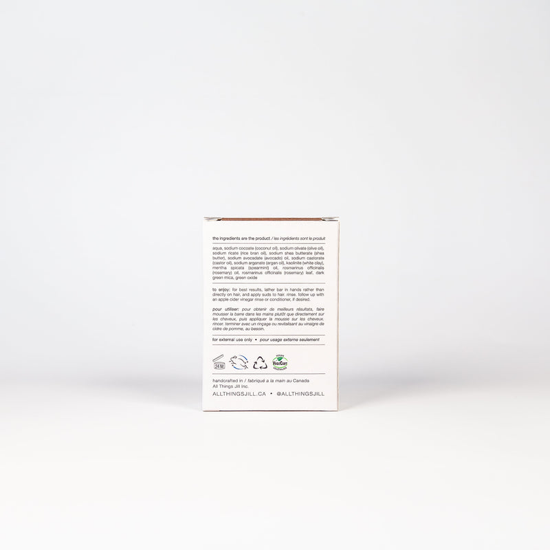 Rosemary + Mint Shampoo Bar by All Things Jill