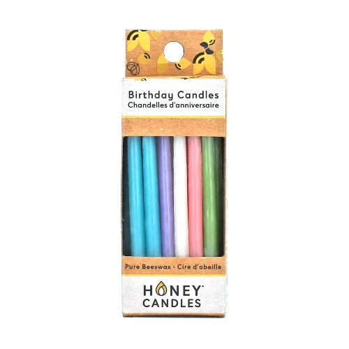 natural birthday candles pastel