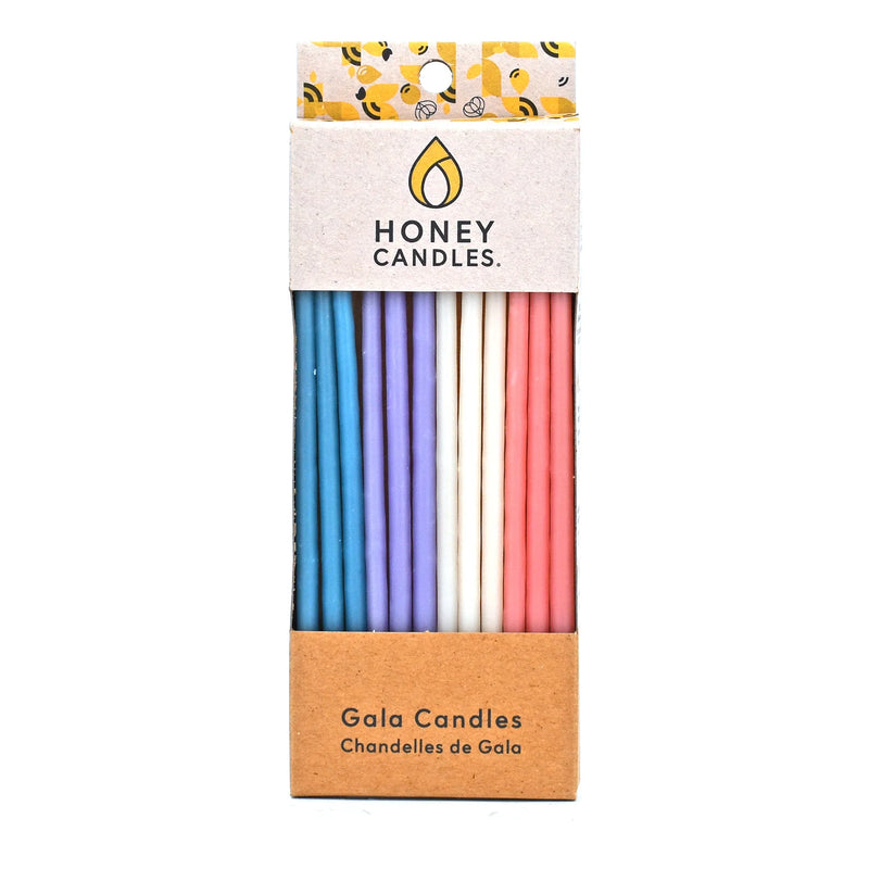 pastel beeswax candles