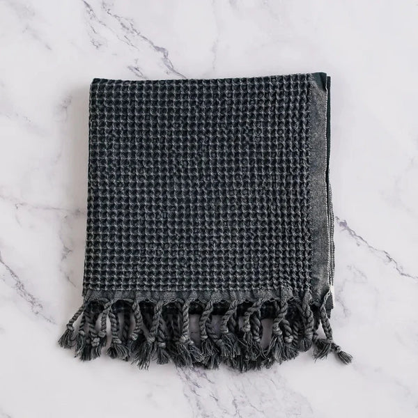 grey turkish towel