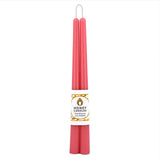 pink tapered candles