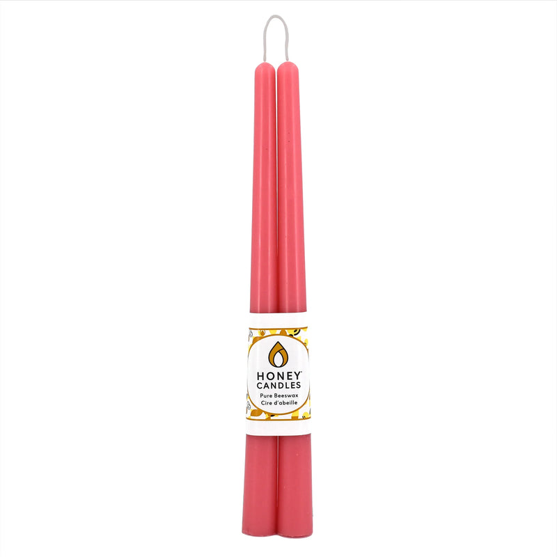 pink tapered candles