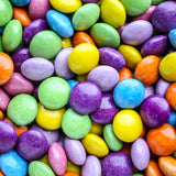 rainbow colored chocolates