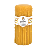 "7 Heritage Drip Pillar Candle by Honey Candles