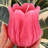 Pink Tulip Candles by Honey Candles