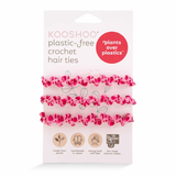 Plastic-Free Crochet Hair Ties by Kooshoo