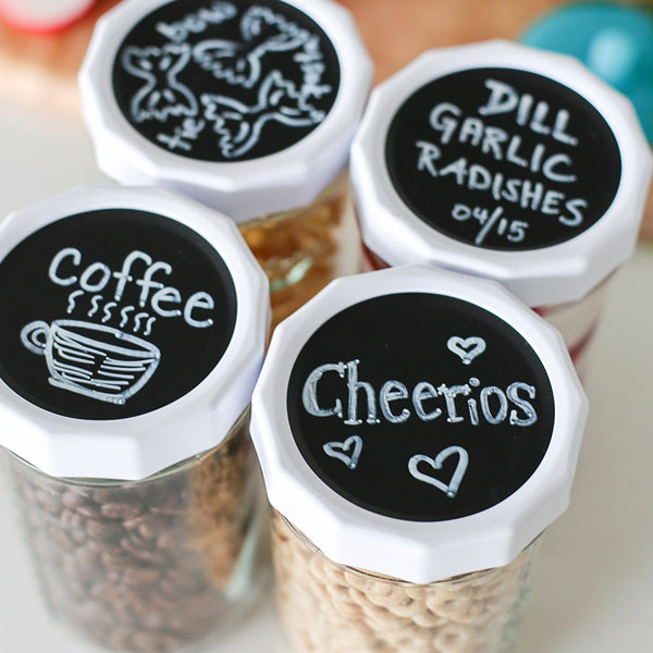 Chalk Tops Blackboard Mason Jar Lids by MasonTops
