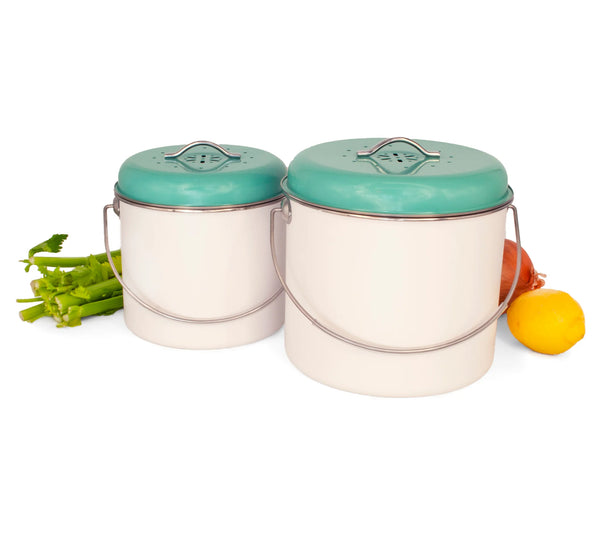 Enamel Compost Bin