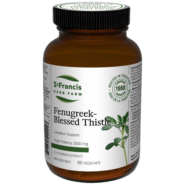 Fenugreek-Blessed Thistle Capsules by St. Francis Herb Farm