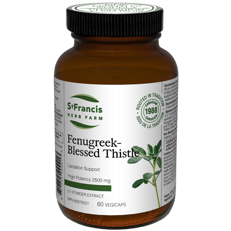 Fenugreek-Blessed Thistle Capsules by St. Francis Herb Farm
