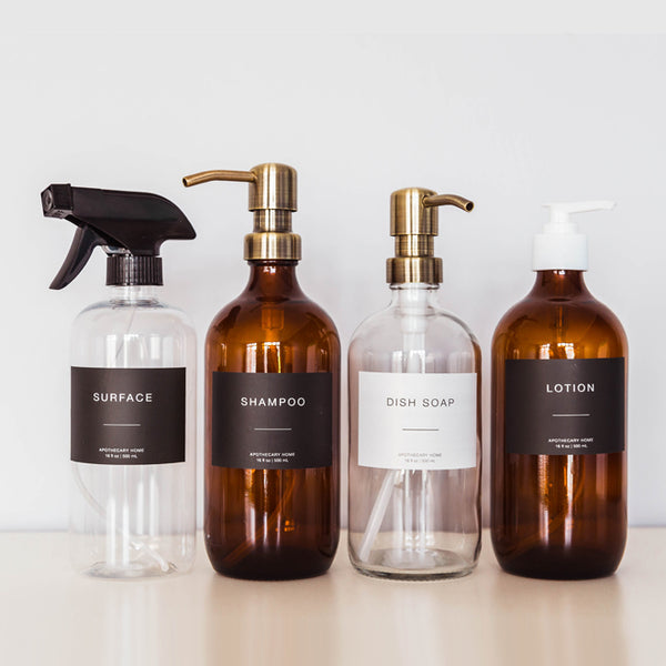 Apothecary Home: Custom Glass Refill Bottle