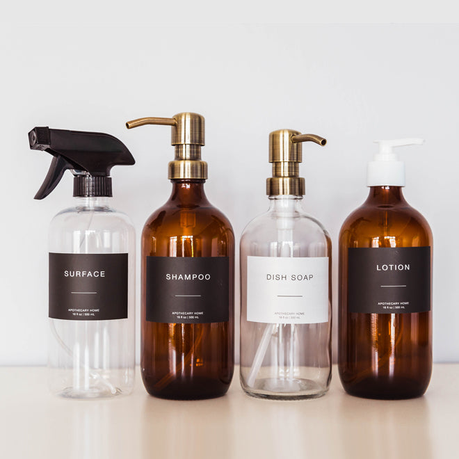 Apothecary Home: Custom Glass Refill Bottle