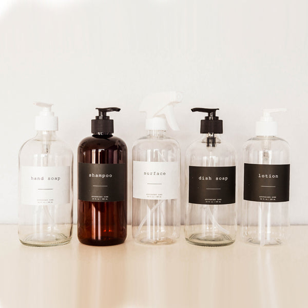 Apothecary Home: Custom Glass Refill Bottle
