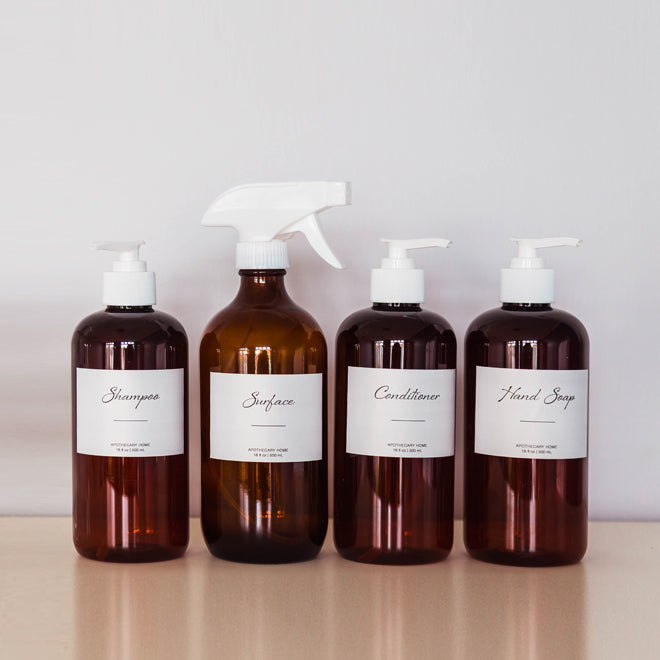 Apothecary Home: Custom Glass Refill Bottle
