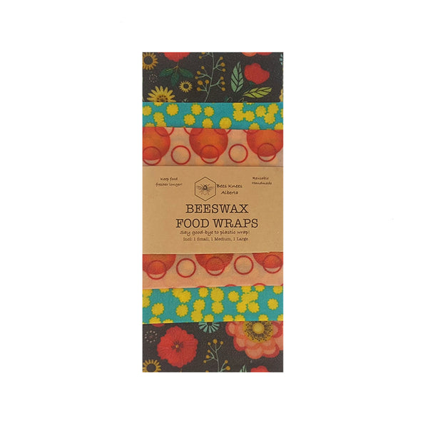 Bees Knees Alberta Beeswax Wraps - 3 Pack