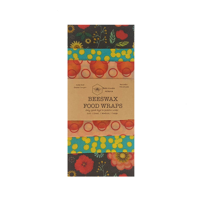 Bees Knees Alberta Beeswax Wraps - 3 Pack