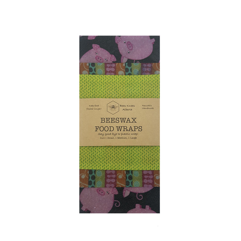 Bees Knees Alberta Beeswax Wraps - 3 Pack