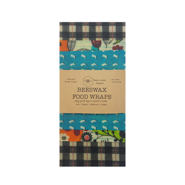 Bees Knees Alberta Beeswax Wraps - 3 Pack