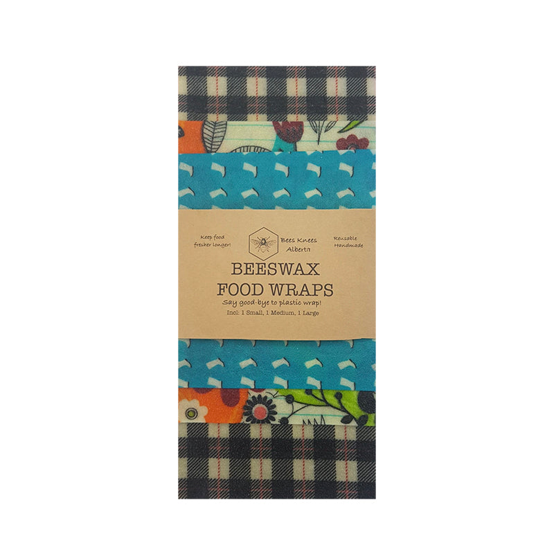 Bees Knees Alberta Beeswax Wraps - 3 Pack