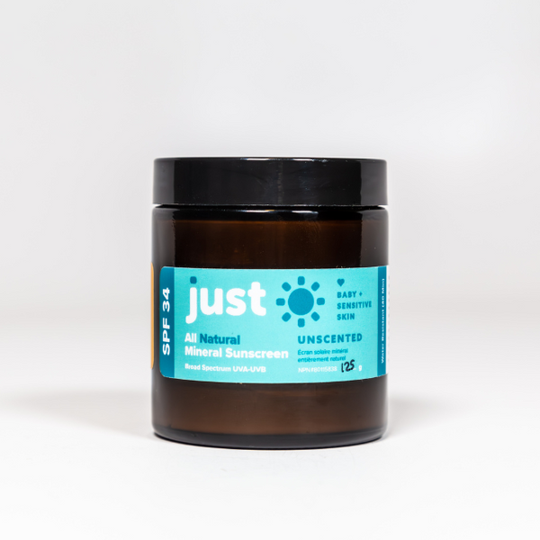 Just Sun SPF 34 Unscented Mineral Body Sunscreen