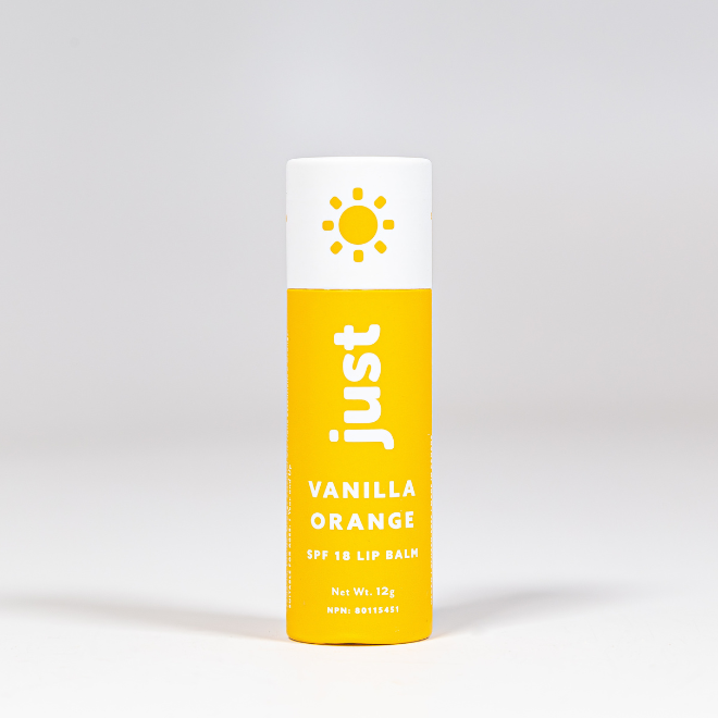 Just Sun SPF 18 Orange Vanilla Lip Balm