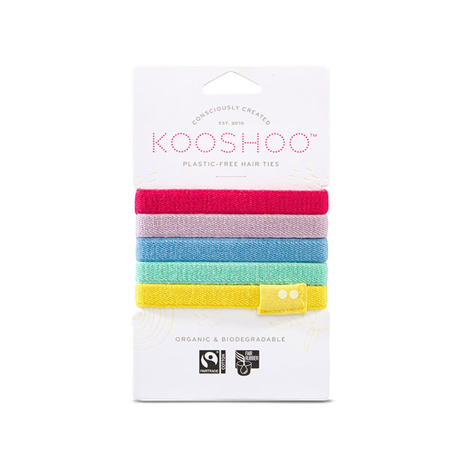 Kooshoo Plastic Free Hair Ties (flat)