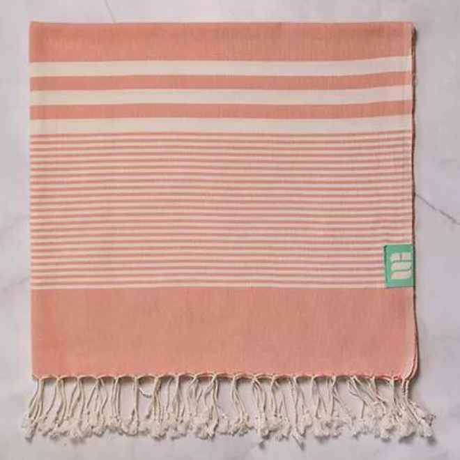 Mint+Grey Bath Towel - Luna
