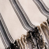 Mint+Grey Hand Towel - River