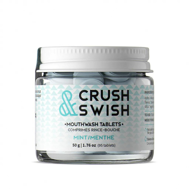 Nelson Naturals Crush & Swish Mouthwash Tablets