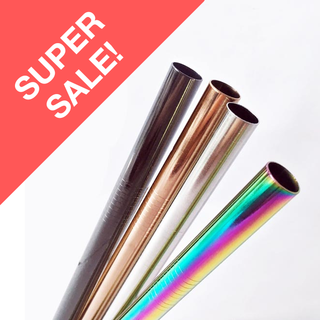 Stainless Steel Smoothie Straws