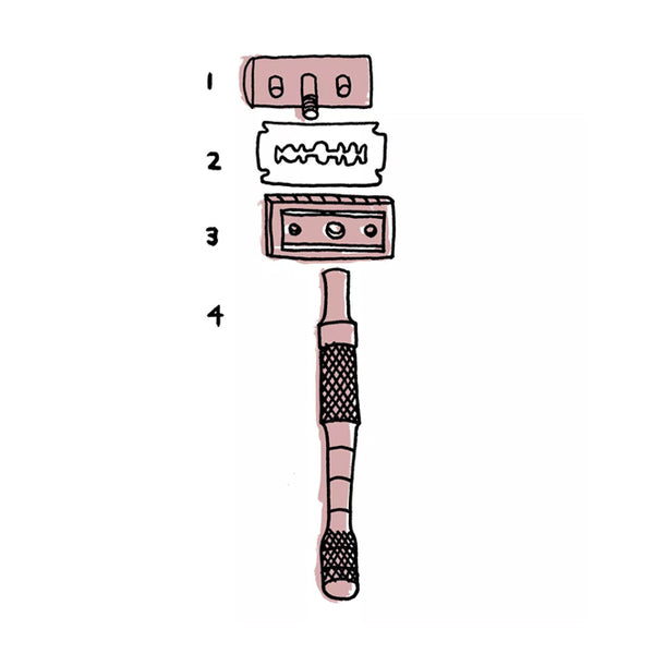 Well Kept Safety Razor - Dusty Rose
