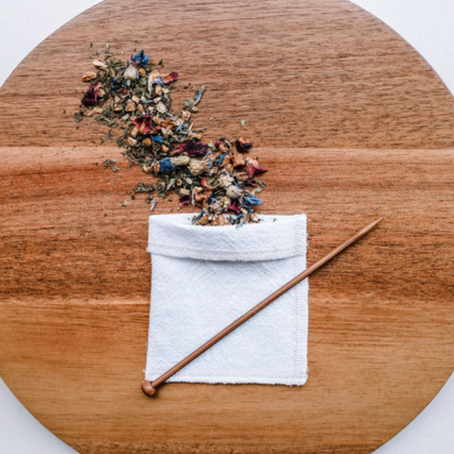 Your Green Kitchen Reusable Tea Bags with Balancing Stick